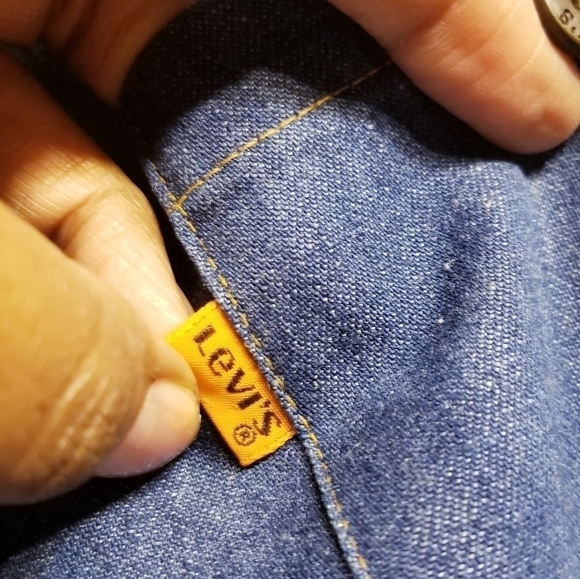 Levi's | Vintage Orange Tab Unisex Button Down Denim Shirt (Medium) - Picture 3 of 8